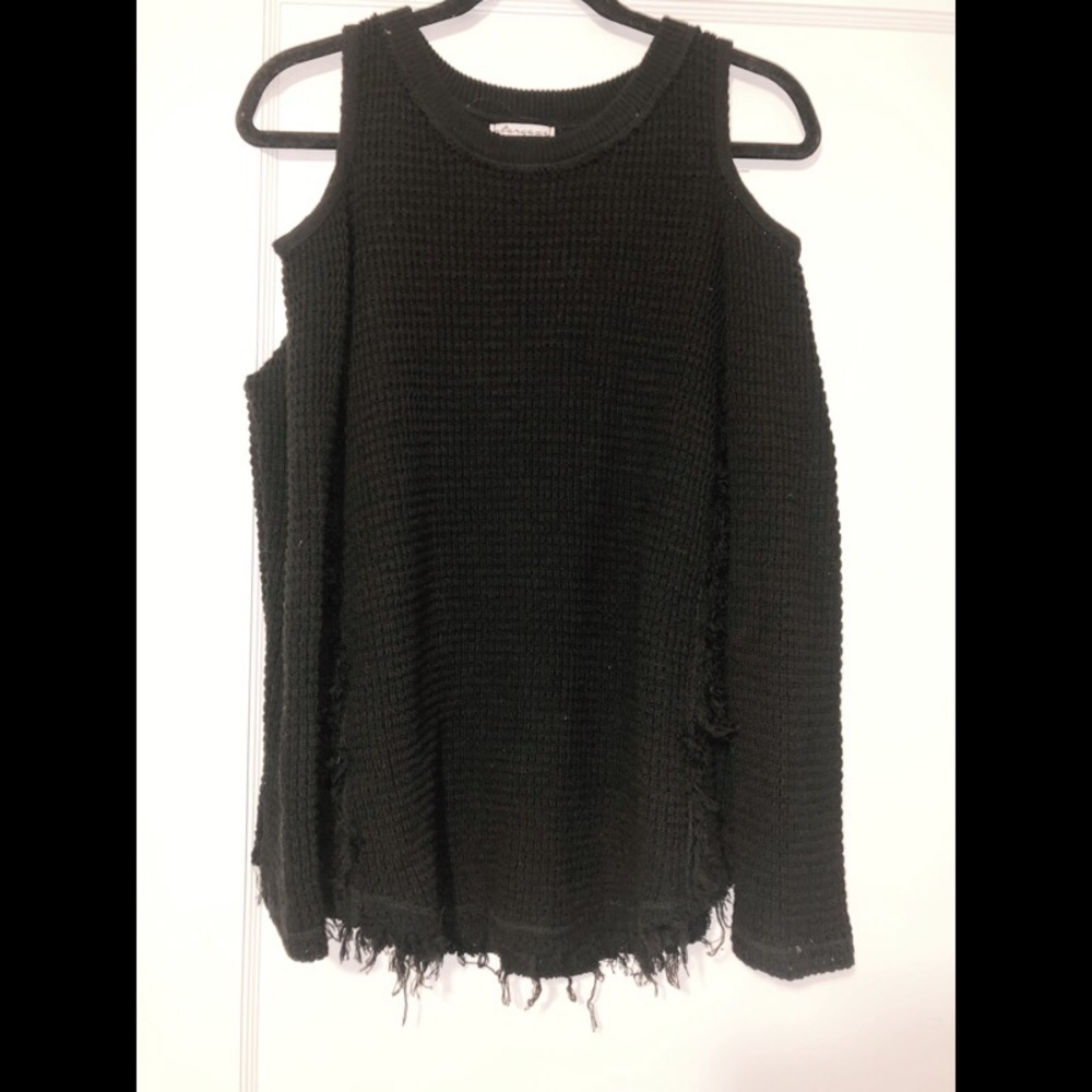waffle knit sweater